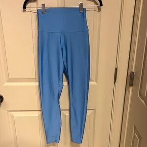 ALO Blue High-Waisted Leggings EUC!